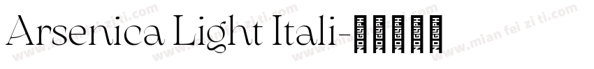 Arsenica Light Itali字体转换